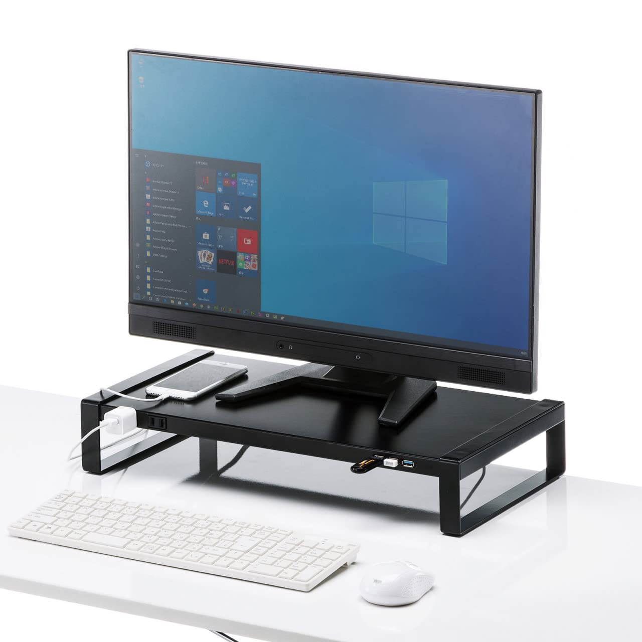 サンワサプライ 電源タップ+USBハブ付き机上ラック(W500) MR-LC204BKN【メーカー直送】代引き・銀行振込前払い・同梱不可 Amazon.co.jp: サンワサプライ 電源タップ+USBハブ付き机上ラック(W500